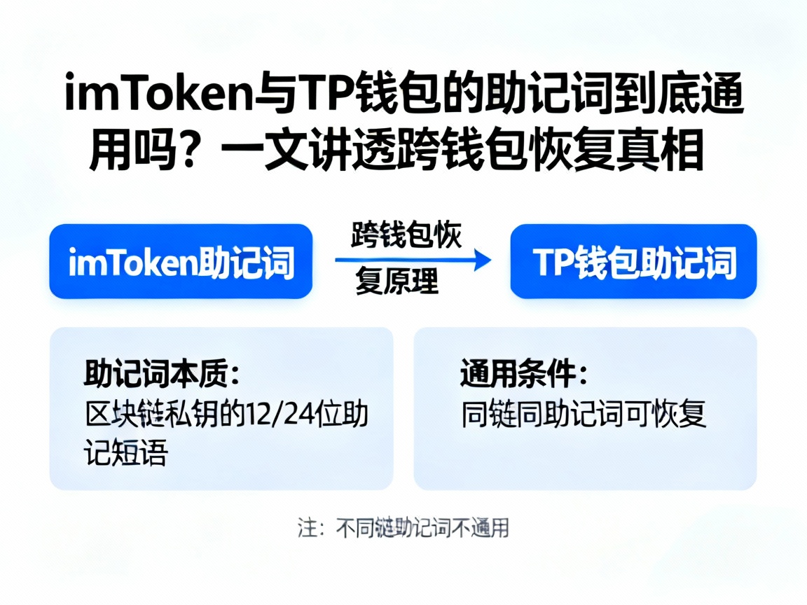 imToken与TP钱包的助记词到底通用吗？一文讲透跨钱包恢复真相