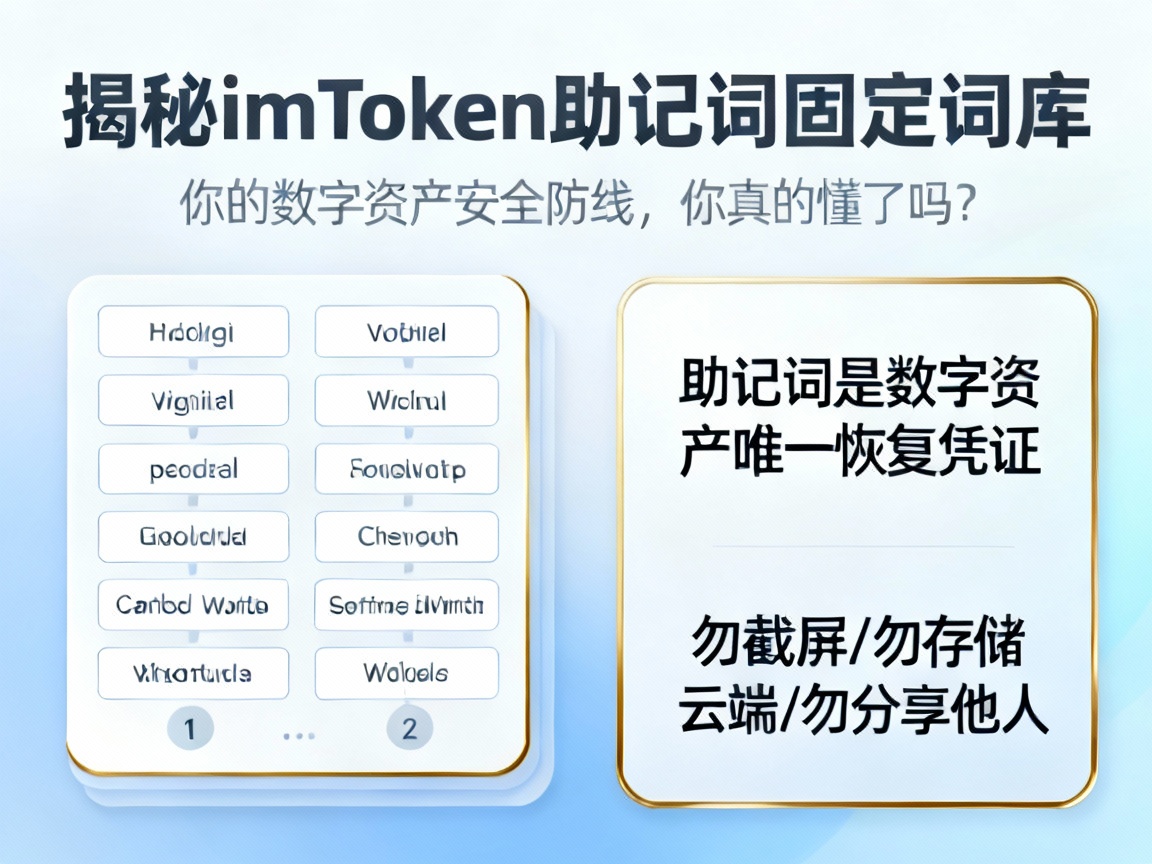 揭秘imToken助记词固定词库，你的数字资产安全防线，你真的懂了吗？