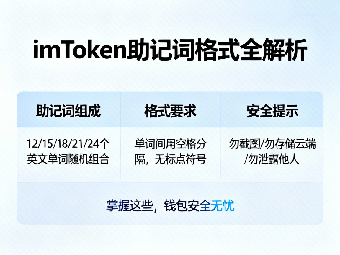 imToken助记词格式全解析，掌握这些，钱包安全无忧