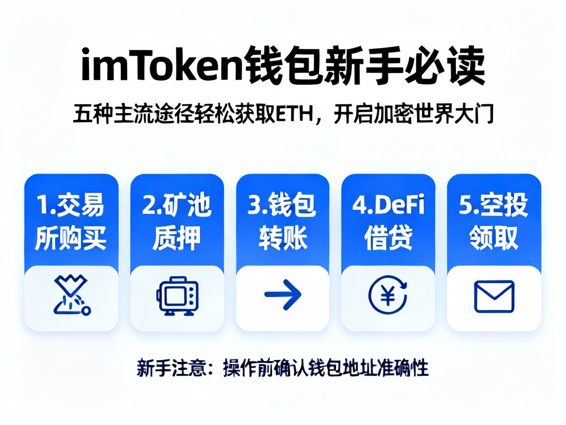 imToken钱包新手必读，五种主流途径轻松获取ETH，开启加密世界大门