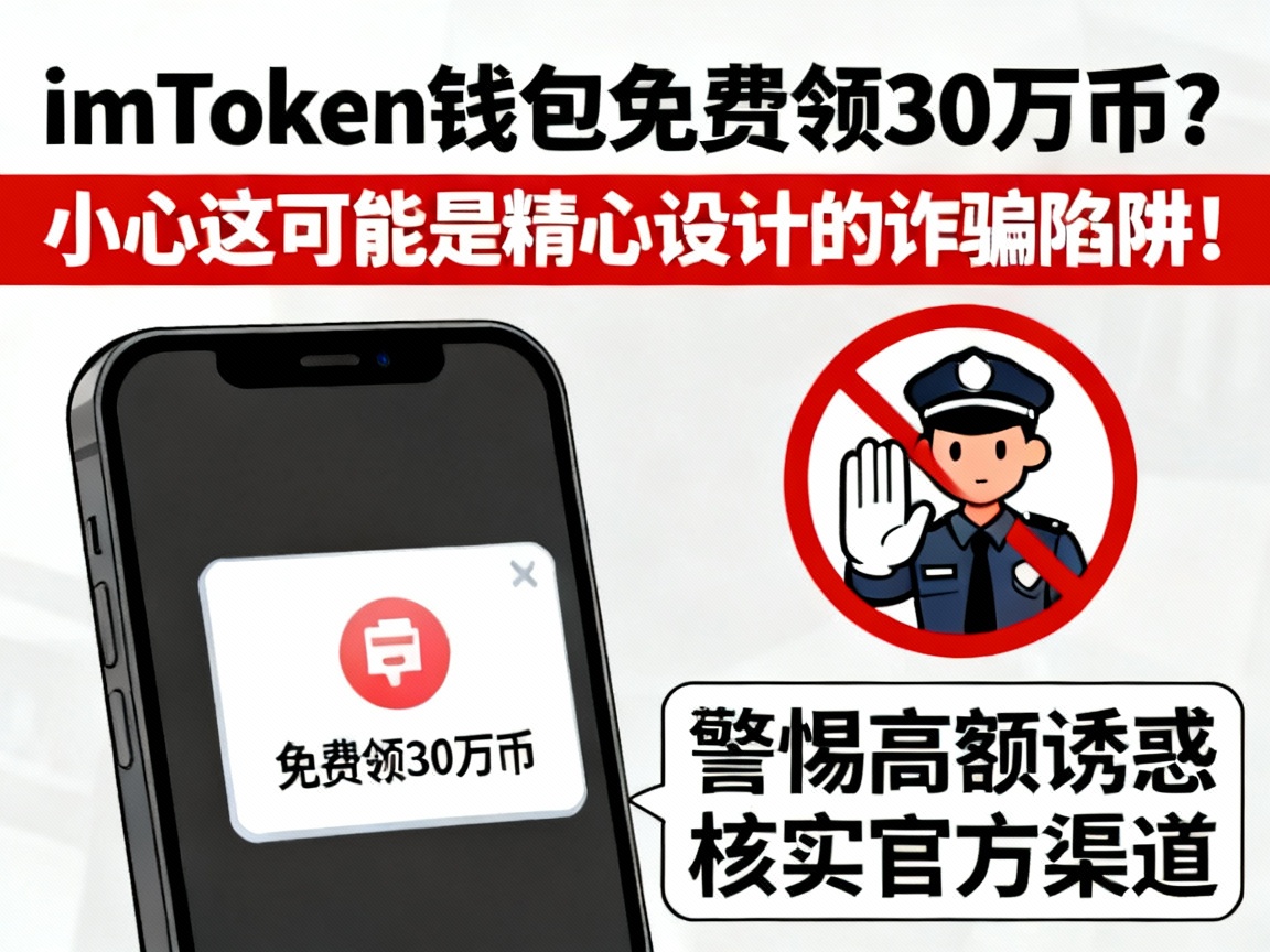 imToken钱包免费领30万币？小心这可能是精心设计的诈骗陷阱！