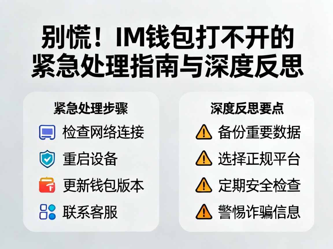 别慌！IM钱包打不开的紧急处理指南与深度反思