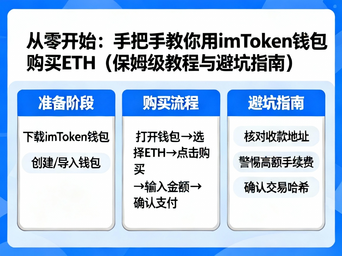 从零开始，手把手教你用imToken钱包购买ETH，保姆级教程与避坑指南