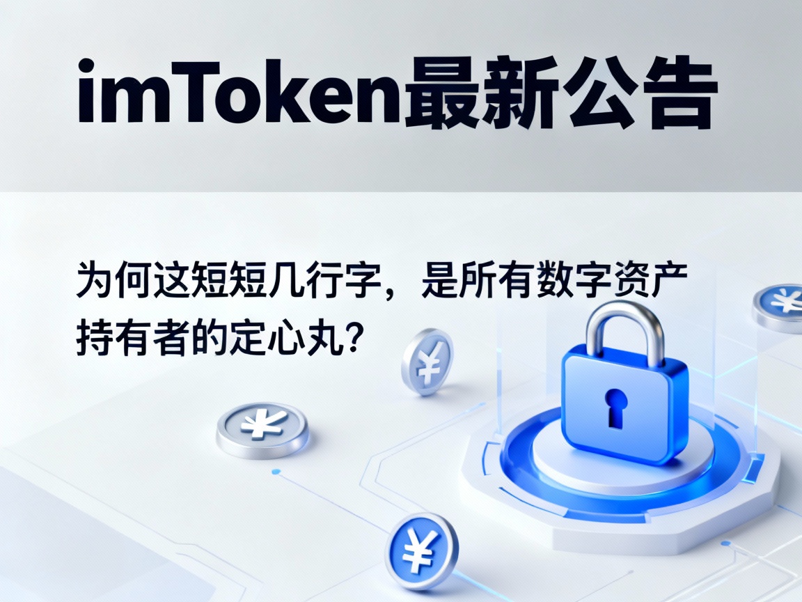 imToken最新公告，为何这短短几行字，是所有数字资产持有者的定心丸？