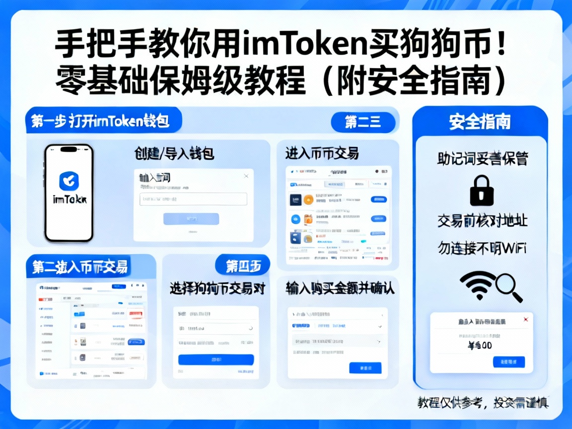 手把手教你用imToken买狗狗币！零基础保姆级教程（附安全指南）