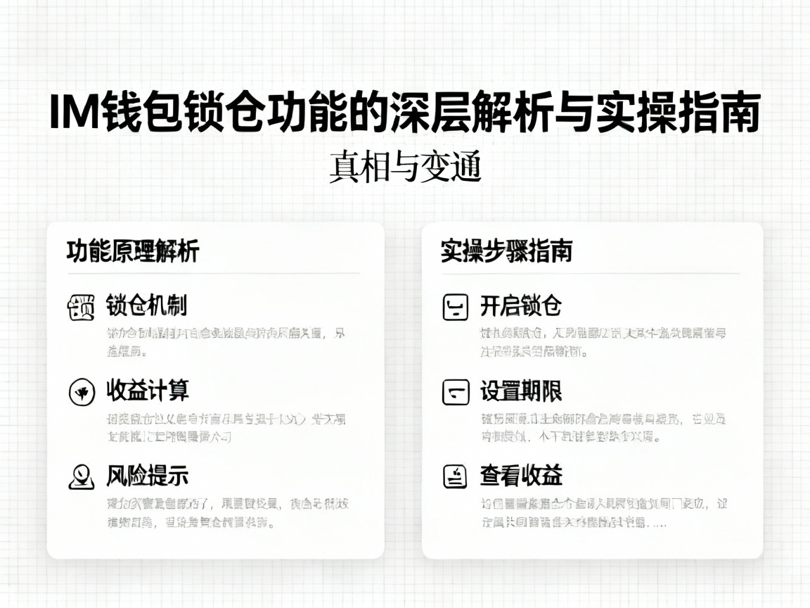 真相与变通，IM钱包锁仓功能的深层解析与实操指南