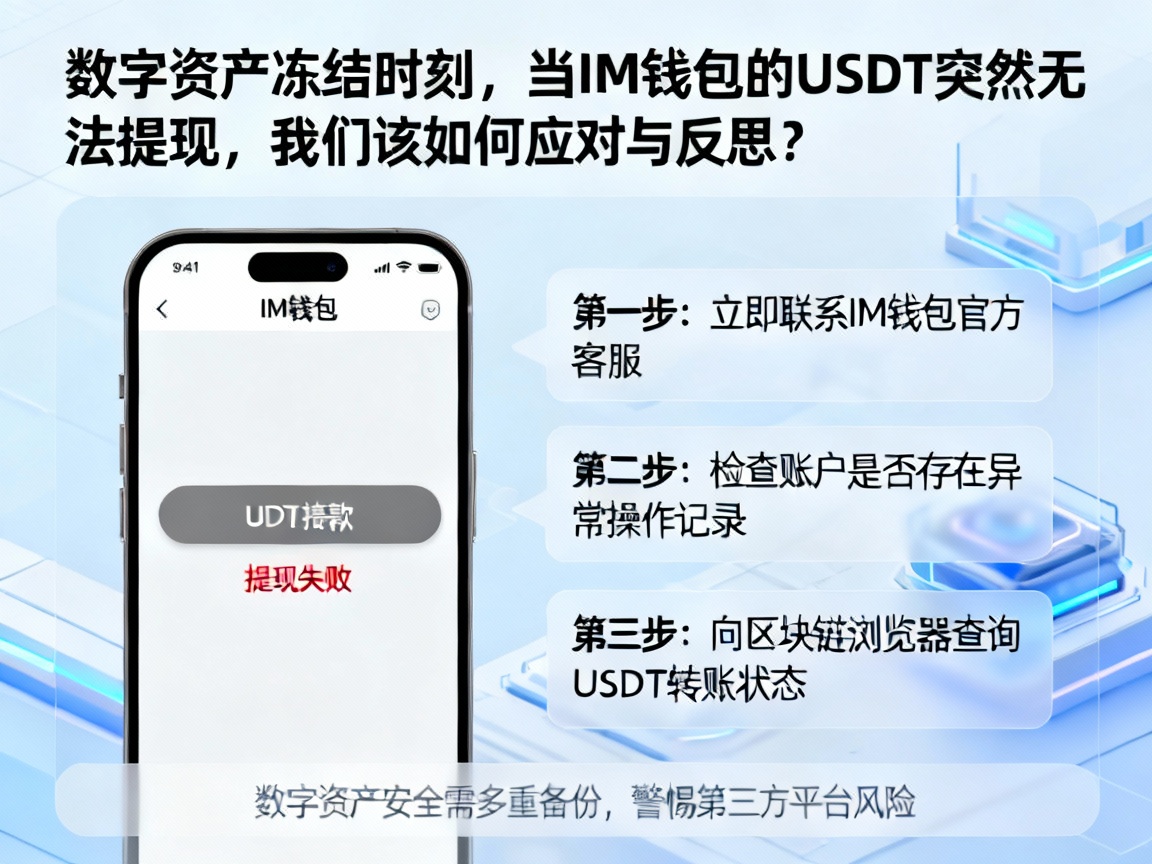 数字资产冻结时刻，当IM钱包的USDT突然无法提现，我们该如何应对与反思？