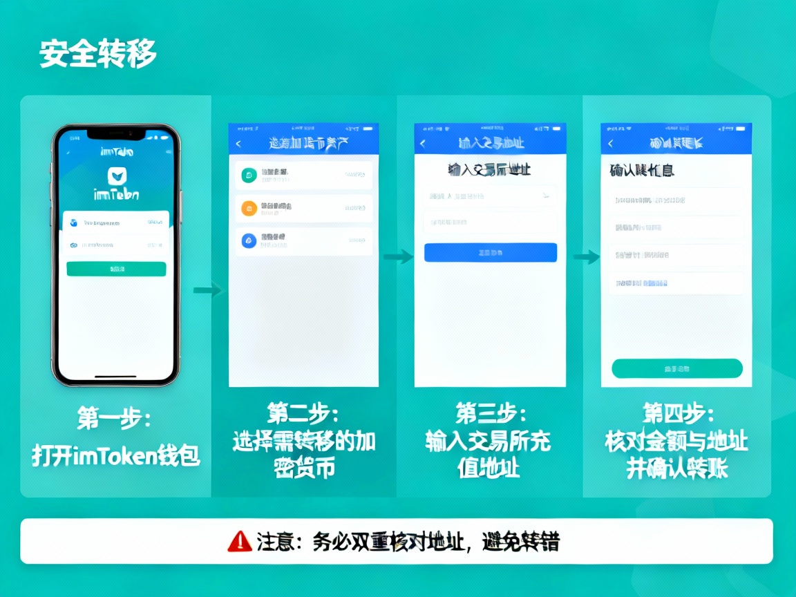 安全转移加密货币，从imToken钱包到交易所的完整指南