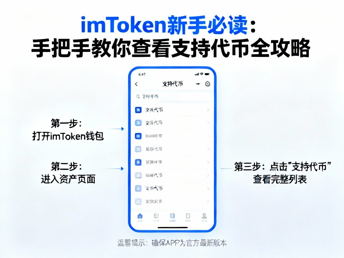 imToken新手必读，手把手教你查看支持代币的全攻略