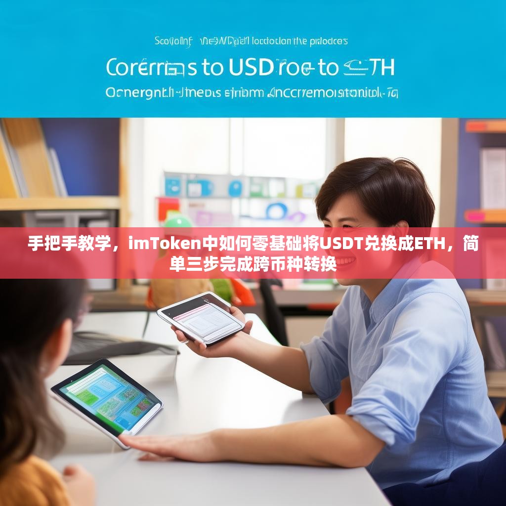 手把手教学，imToken中如何零基础将USDT兑换成ETH，简单三步完成跨币种转换